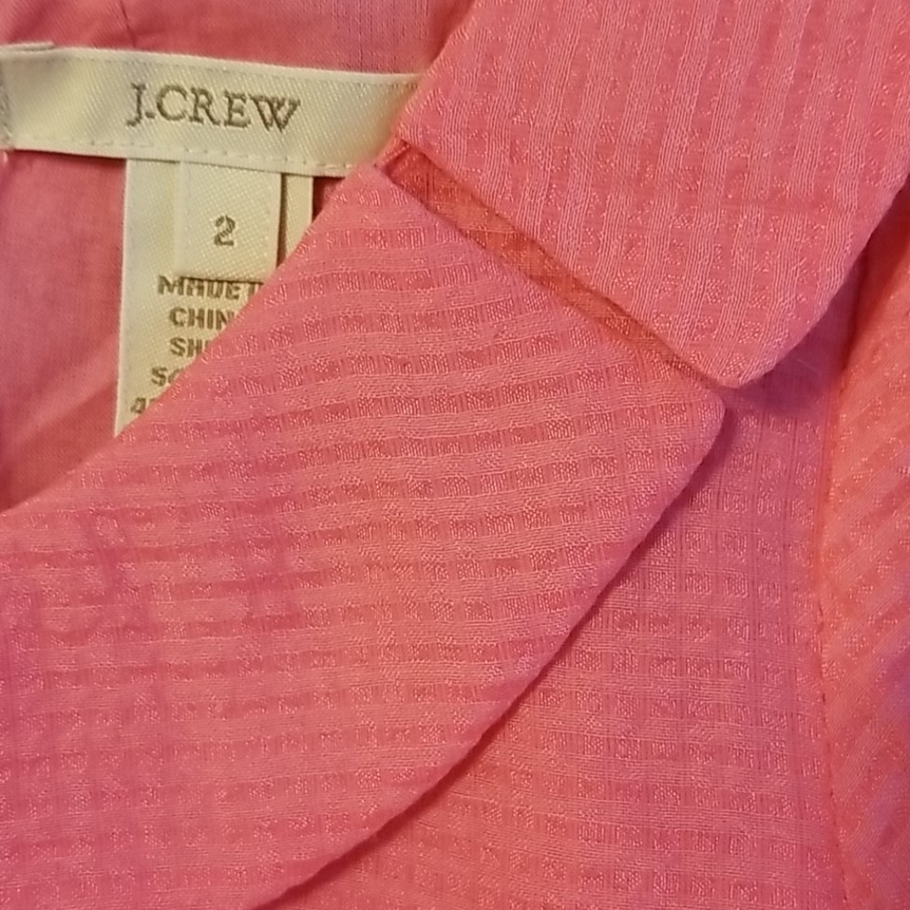 JCREW neon pink top - Picture 3 of 5